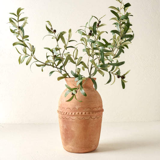Olive Leaf Decorative Stem – Faux Greenery Branch