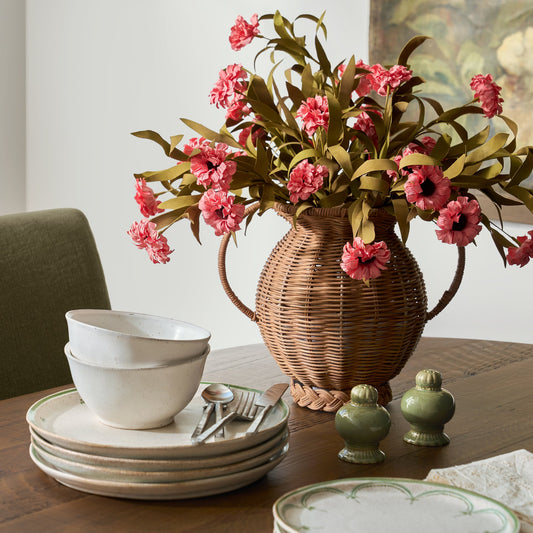 Pink Wildflower Bush – Faux Floral Bundle